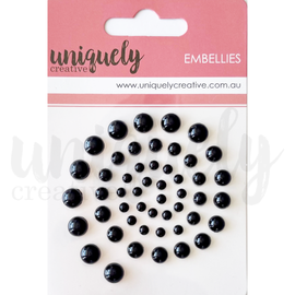 Uniquely Creative - Embellies - Pearls "Black"