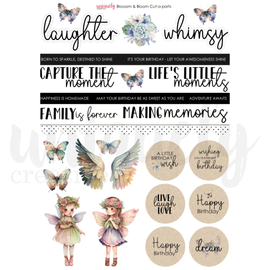 Uniquely Creative - Blossom & Bloom - A4 Cut-A-Part Sheet