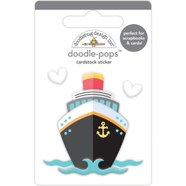 Doodlebug Design Inc - Doodle-Pops Cardstock Sticker - Bon Voyage