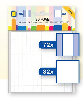 JEJE 3D Foam Assorted Pads - 2mm Thick