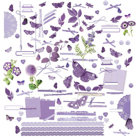 49 and Market - Color Swatch Lavender - Laser Cut Elements (Ephemera)