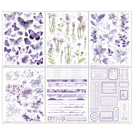 49 and Market - Color Swatch Lavender - 6x8 Rub-ons