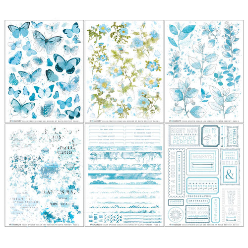 49 and Market - Color Swatch Ocean - 6x8 Rub-ons