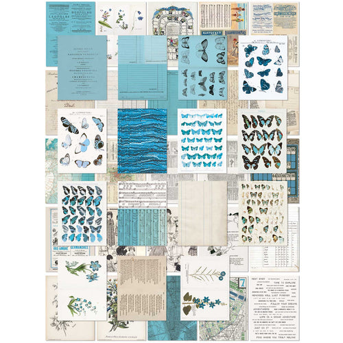 49 and Market - Color Swatch Ocean - 6x8 Collage Sheets (40pc)