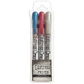 Tim Holtz Distress Crayons - Holiday Set #5 - Pearlescent