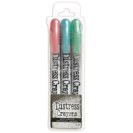Tim Holtz Distress Crayons - Holiday Set #6 - Pearlescent