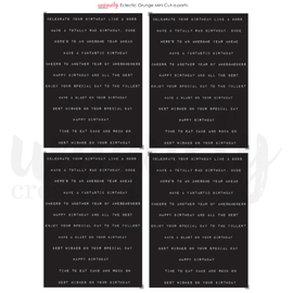 Uniquely Creative - Eclectic Grunge - A4 Mini Cut-A-Part Sheet