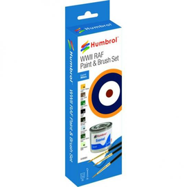 Humbrol - Paint & Brush Set - WWII RAF Enamel Military