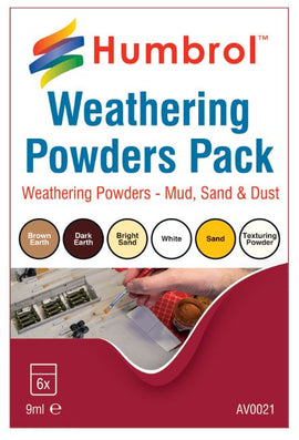 Humbrol - Weathering Powders Pack - Mud, Sand & Dust