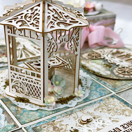 Christchurch Papercraft Pop-Up Show April 2024 - Sleeping Beauty Exploding Box with Gazebo - Friday 19 April 4:30pm to 7:30pm
