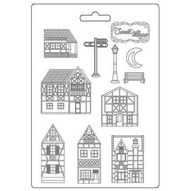 Stamperia - Sweet Winter - Soft Mould A4 Size - Sweet Village