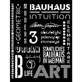 Stamperia - Bauhaus - Stencil 20x25cm - Writings