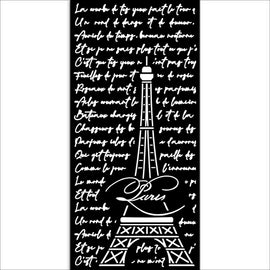 Stamperia - Create Happiness Oh La La! - Stencil 12x25cm - Tour Eiffel