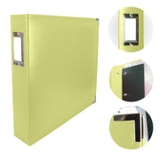 Couture Creations - Classic Leather D-Ring 12x12 Album -  Kiwi Green