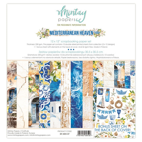 Mintay - Mediterranean Heaven - 12x12 Paper Pack