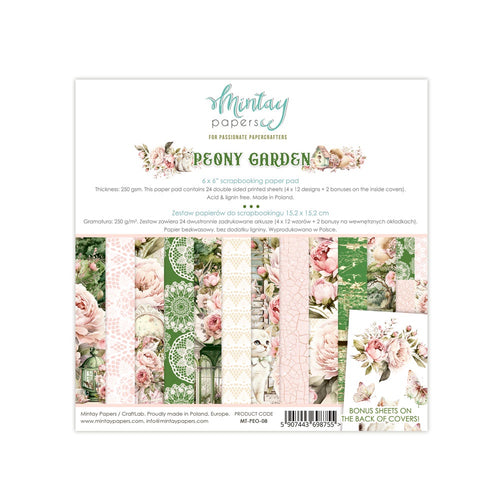 Mintay - Peony Garden - 6x6 Paper Pad