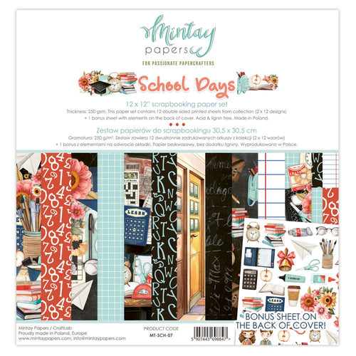 Mintay - School Days - 12x12 Paper Pack