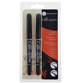 Manuscript - Callicreative Markers Set - Black (2pc)