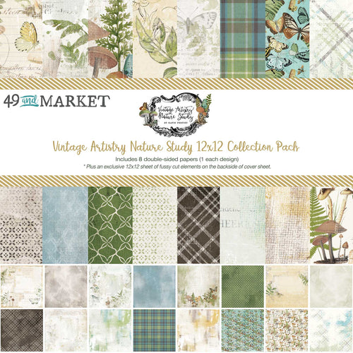 49 and Market - Vintage Artistry Nature Study - 12x12 Collection Pack