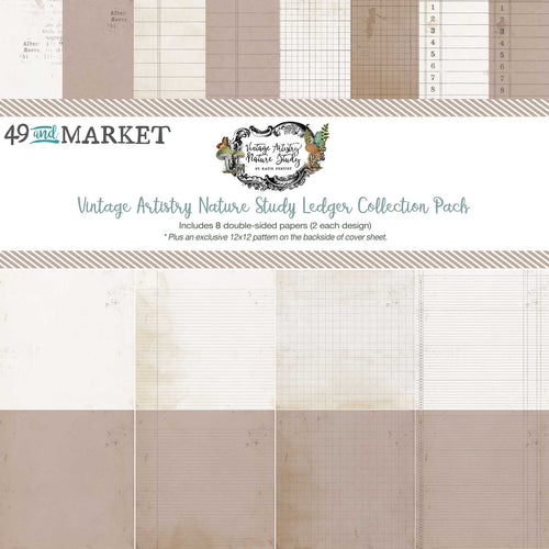 49 and Market - Vintage Artistry Nature Study - 12x12 Ledger Collection Pack