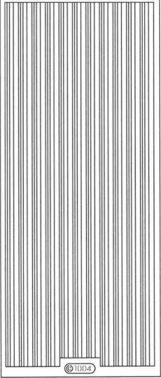 PeelCraft Stickers - Lines Straight - Gold (PC1004G)