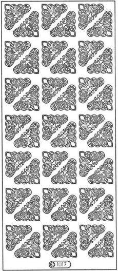 PeelCraft Stickers - Corners #1 - Silver (PC1017S)