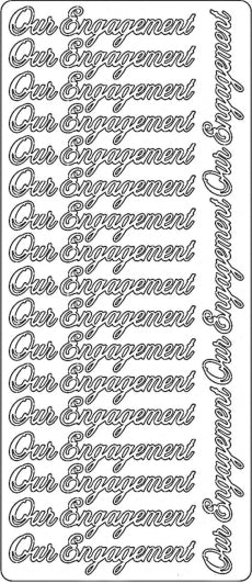 PeelCraft Stickers - Our Engagement - Gold (PC2728G)