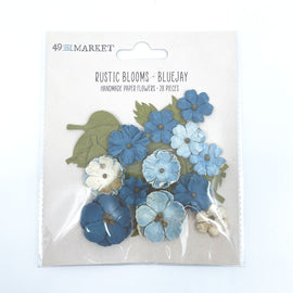 49 and Market - Flowers - Rustic Blooms - Bluejay