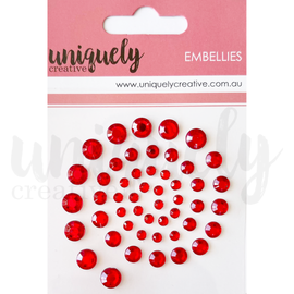 Uniquely Creative - Embellies - Rhinestones "Red"