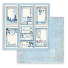 Stamperia - Blue Land - 12x12 Paper "Cards"