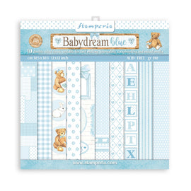 Stamperia - Daydream - 12x12 Paper Pack "Backgrounds - Baby Dream Blue"