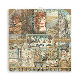 Stamperia - Sir Vagabond Aviator - 12x12 Paper Pack