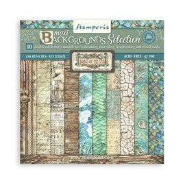 Stamperia - Songs of the Sea - 12x12 Paper Pack "Backgrounds"
