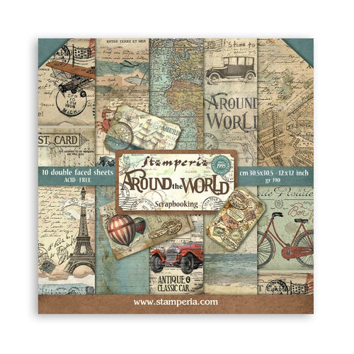 Stamperia -  Around the World - 12x12 Paper Pack