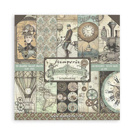 Stamperia - Voyages Fantastiques - 12x12 Paper Pack