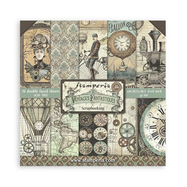 Stamperia - Voyages Fantastiques - 8x8 Paper Pack