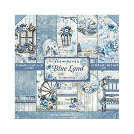 Stamperia - Blue Land - 8x8 Paper Pack