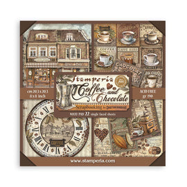 Stamperia - Coffee and Chocolate - 8x8 Maxi Pad (22 S/S Sheets)