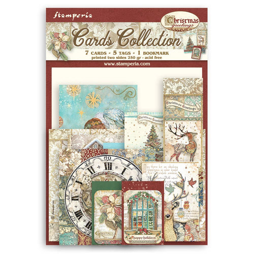 Stamperia - Christmas Greetings - Cards Collection