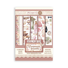 **Pre-Order** Stamperia - Romantic Collection - Romance Forever - Washi Pad (8 Sheets) (ETA Beg Feb 24)