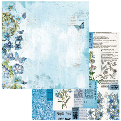 49 and Market - Spectrum Gardenia - 12x12 Paper Classics "Blue Persuasion"