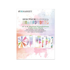 49 and Market - Spectrum Gardenia - 6x8 Collection Pack - Painted Foundations