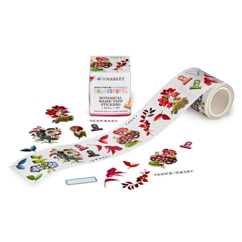 49 and Market - Spectrum Gardenia - Washi Sticker Rolls "Botanical"