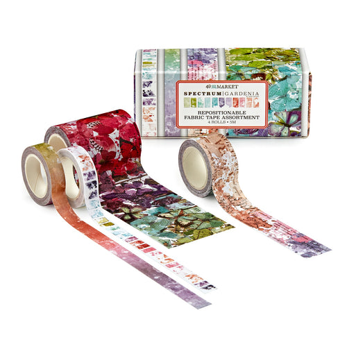 49 and Market - Spectrum Gardenia - Fabric Washi Tape Assortment (4pk)