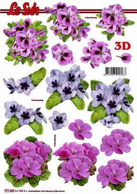 Le Suh 3D Decoupage - Pansies (777.443)