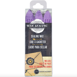 Manuscript Sealing Wax with Wick - Lilac (3pk)