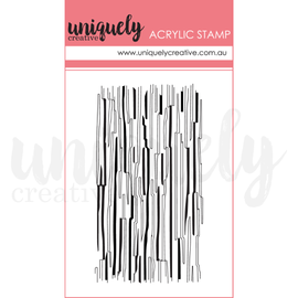 Uniquely Creative - Shades of Whimsy - Mini Acrylic Stamp "Sketchy Lines"