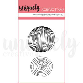 Uniquely Creative - Blossom & Bloom - Mini Acrylic Stamp - Doodle Designs