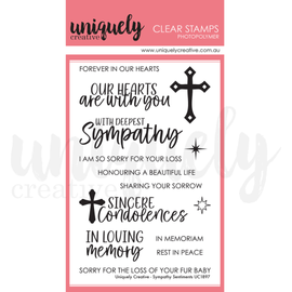 Uniquely Creative - Sweet Magnolia - Photopolymer Stamps - Sympathy Sentiments