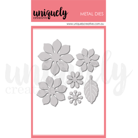 Uniquely Creative - Indigo & Violet / Juniper & Sage - Stacked Flowers Die